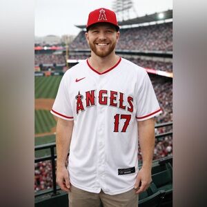 Shohei Ohtani #17 Los Angeles Angels Nike Authentic MLB Jersey Men’s Size 36